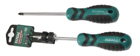 TOTAL Screwdriver Pozidriv PZ1 - 5.0×100mm