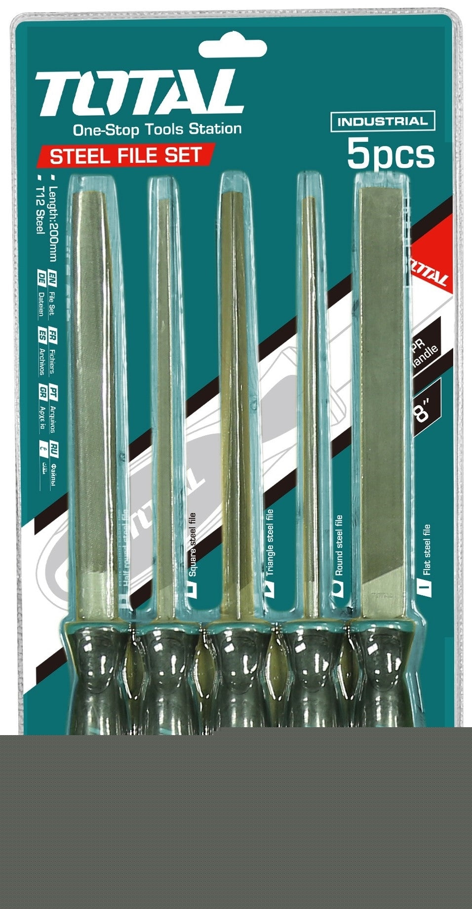TOTAL File Steel Set (5Pcs) - 200mm (8“)