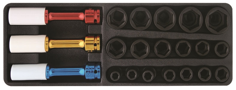 SENECA Socket Set Impact 1/2"Dr. - 21Pcs