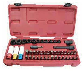 SENECA Socket Set Impact 1/2”Dr. + 7/16” Pwr.Bit Set - 47Pcs