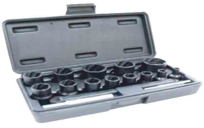 SENECA Socket Set Twist 1/4"+1/2"Dr. - 15Pcs