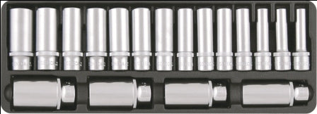 Seneca Socket Set Deep 1/2 "Dr. - 18pcs