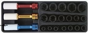 Seneca Socket Set Impact 1/2 "DR. - 21pcs