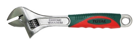 TOTAL Wrench Adjustable w/Rbr.Hndl.2Clr. - 200mm (8")