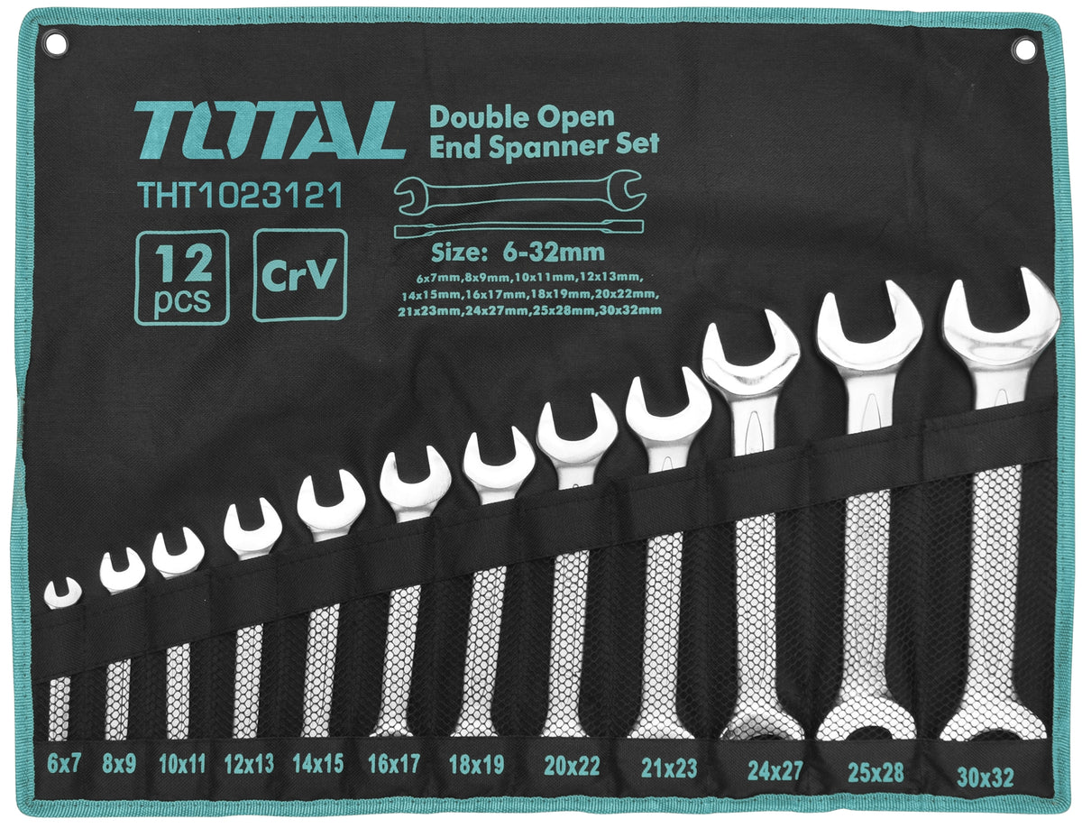 TOTAL Combination Spanner Set (6-24mm) - 12pcs