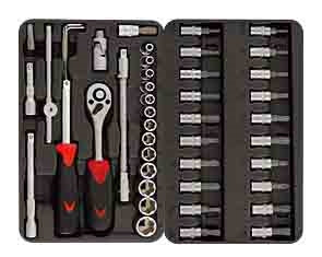 SENECA Socket Wrench Set (1/4"Dr.) - 46Pcs