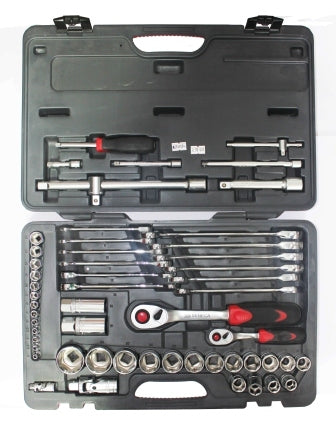 SENECA Socket Wrench Set (1/4"+1/2"Dr.) - 55Pcs