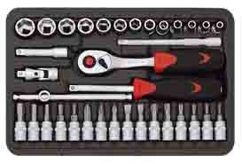 SENECA Socket Wrench Set (1/4"Dr.) - 35Pcs