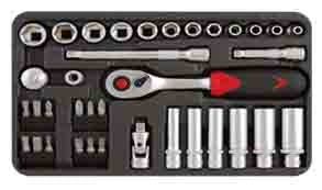 SENECA Socket Wrench Set (1/4"Dr.) - 36Pcs