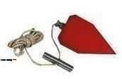jtw plum bob pyramid w/rope (brs.pltd) - 400g