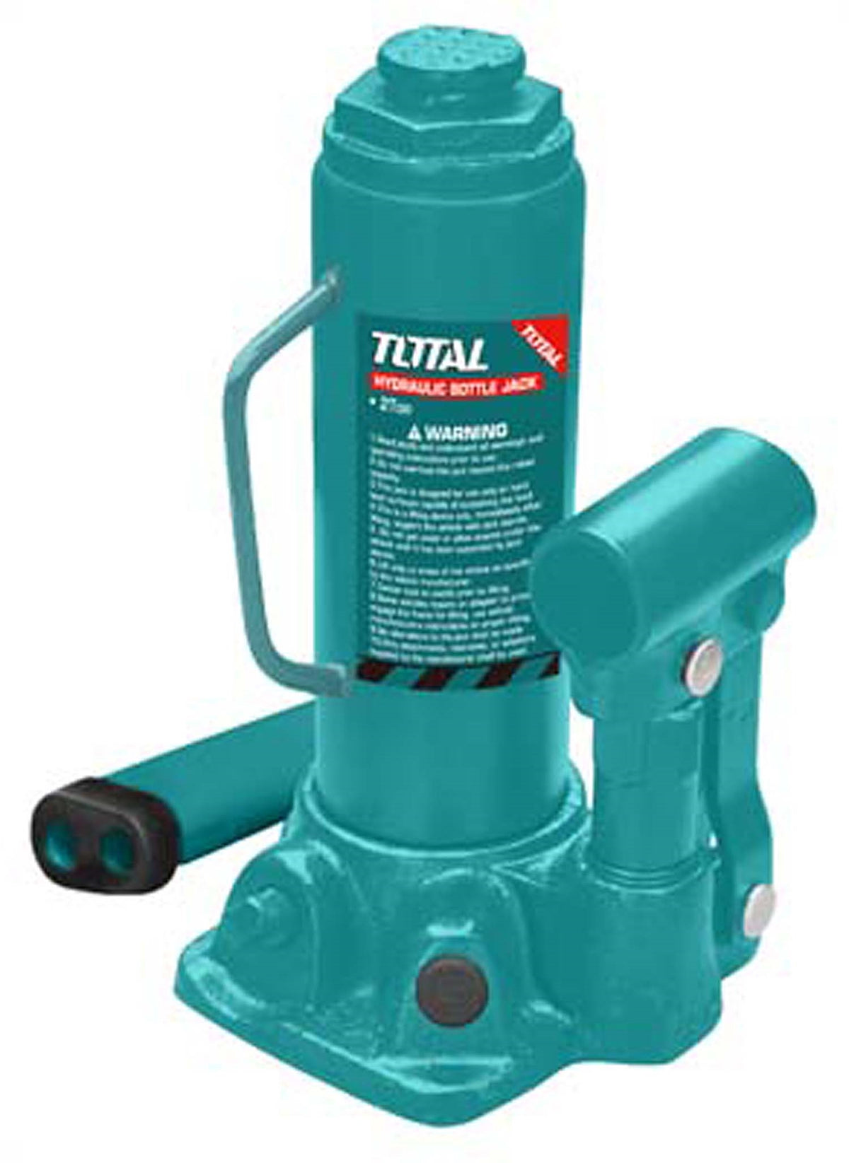 TOTAL Hydraulic Bottle Jack w/Safety Valve - 2ton