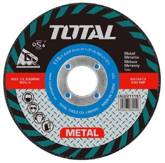 TOTAL Abrasive Metal Cutting Disc - 100mm
