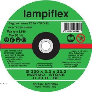 Lampiflex Descressed Center Stone Discist - 230mm