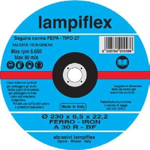 LAMPIFLEX Depressed Center Iron Grinding Disc - 180mm