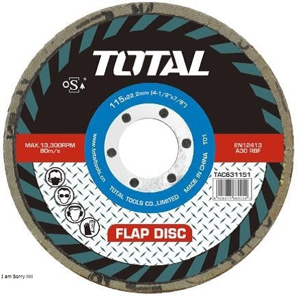 TOTAL Flap Disc - P60 (150 × 22mm)