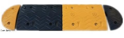 Rubber Speed Hump - End Section(mm) 190 L × 380 W × 50 H