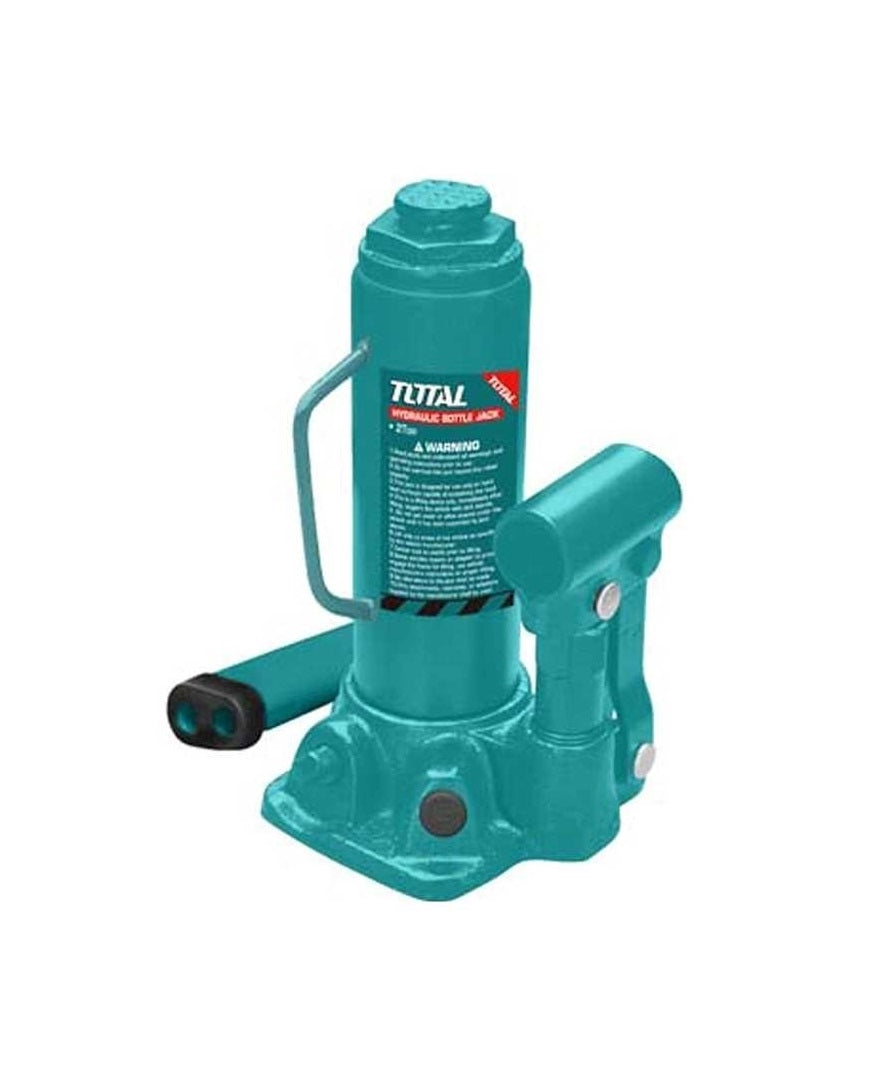 TOTAL Hydraulic Bottle Jack with Safety Valve - 6 ton