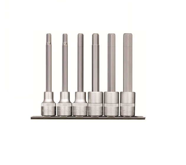 SENECA Hexagon On Rail Socket Bit Set (1/2"Dr.) - 5Pcs