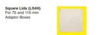 LID 110x110mm 4 HOLES uPVC (WH)