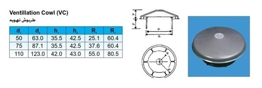 75mm uPVC VENTILATION COWL (GY)