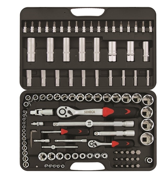 SENECA Socket Wrench Set 1/4”+1/2"Dr. - 114Pcs
