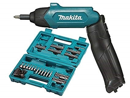 Makita DF001DW 3.6V Lithium-Ion 1/4" Hex Screwdriver Kit with 80 Pcs