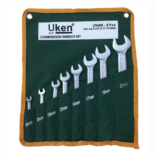 UKEN COMBINATION WRENCH SET 6-22 mm (8Pcs)