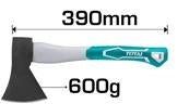 TOTAL Axe w/Fiberglass Handle - 600g
