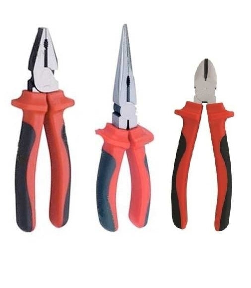 JTW Plier Insulated Set 3Pcs-Side Cutr+Combo+Lng Nse (6")