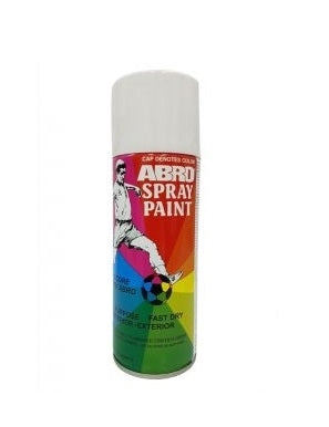 ABRO 20 Flat White Spray paint (12 pcs per carton)