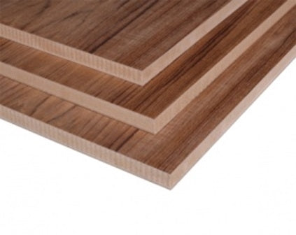 TEAK MELAMINE MDF 122CM* 244CM* 18MM
