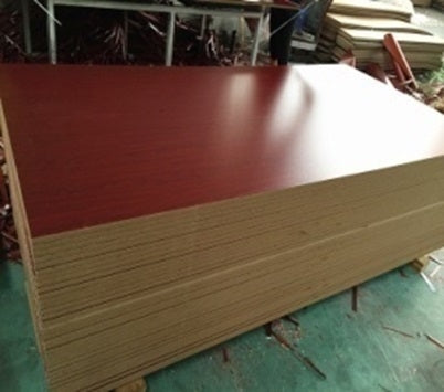 MAHAGONEY MELAMINE MDF 122CM* 244CM* 6MM (SINGLE SIDE)