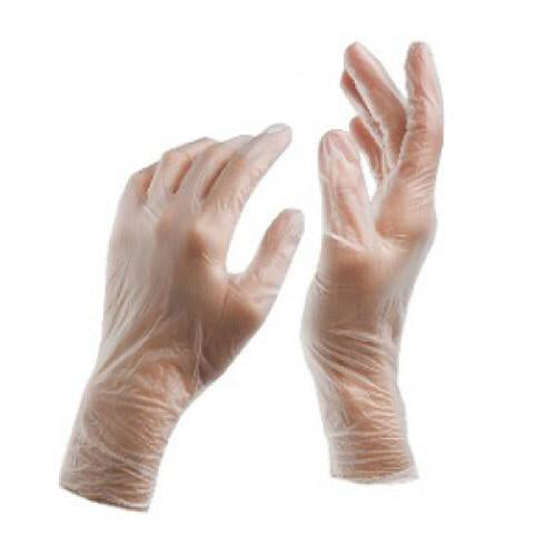 Powder-Free Vinyl Examination Gloves, 100pcs