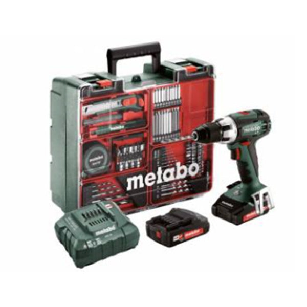 Metabo Cordless Drill Set,18 V,2 Ah Bat,Charger BS 18 LT