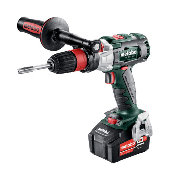 Metabo 18V BL Cordless Drill Tappers 2 x 5.2AH LI-ION Batteries + Charger GB 18 LTX BL Q I