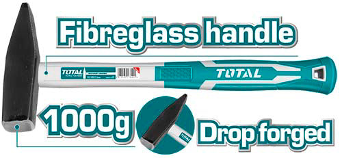 Total Hammer Machinist w/Crbn.Stl.Fbrgls.Hndl - 1000g