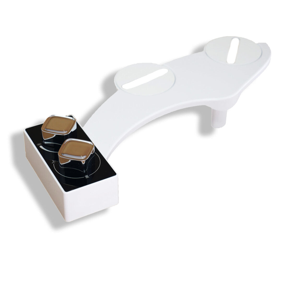 Water Retractable Dual Nozzle Self Cleaning Mechanical Bidet Attachment Toilet