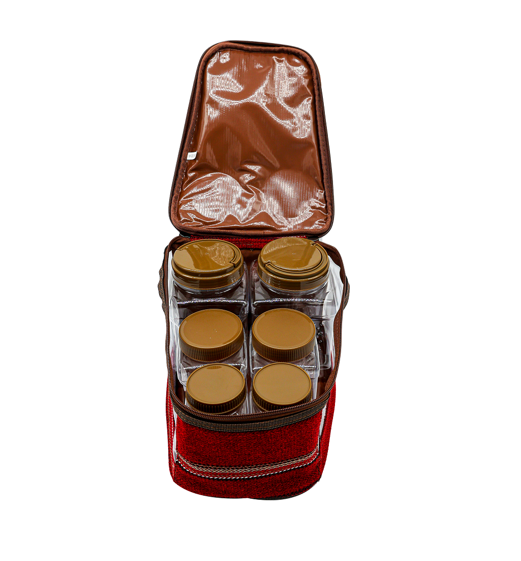 Spices Canisters Traditional Fabrics Bag