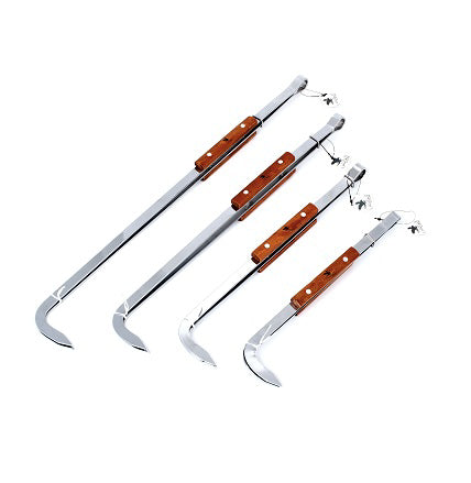 Steel Charcoal Tongs50cm with Handwood-ZDBQ-0231-B