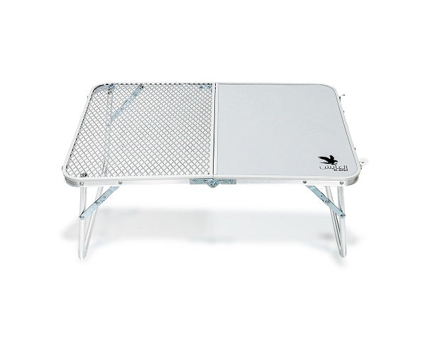 Silver Aluminum Table With Laminate Legs With Towel Stand TL-01