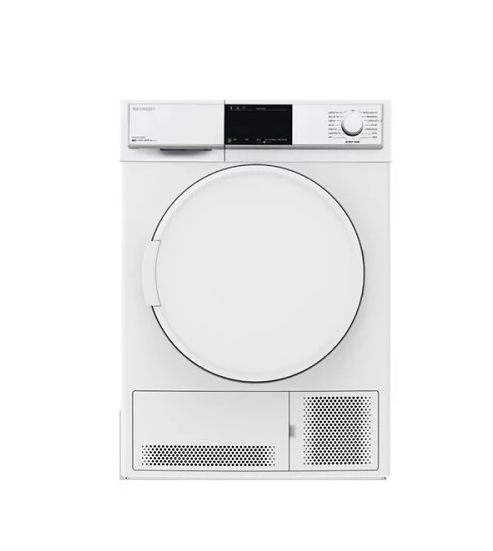 Sharp Condenser 7Kg Dryer, White