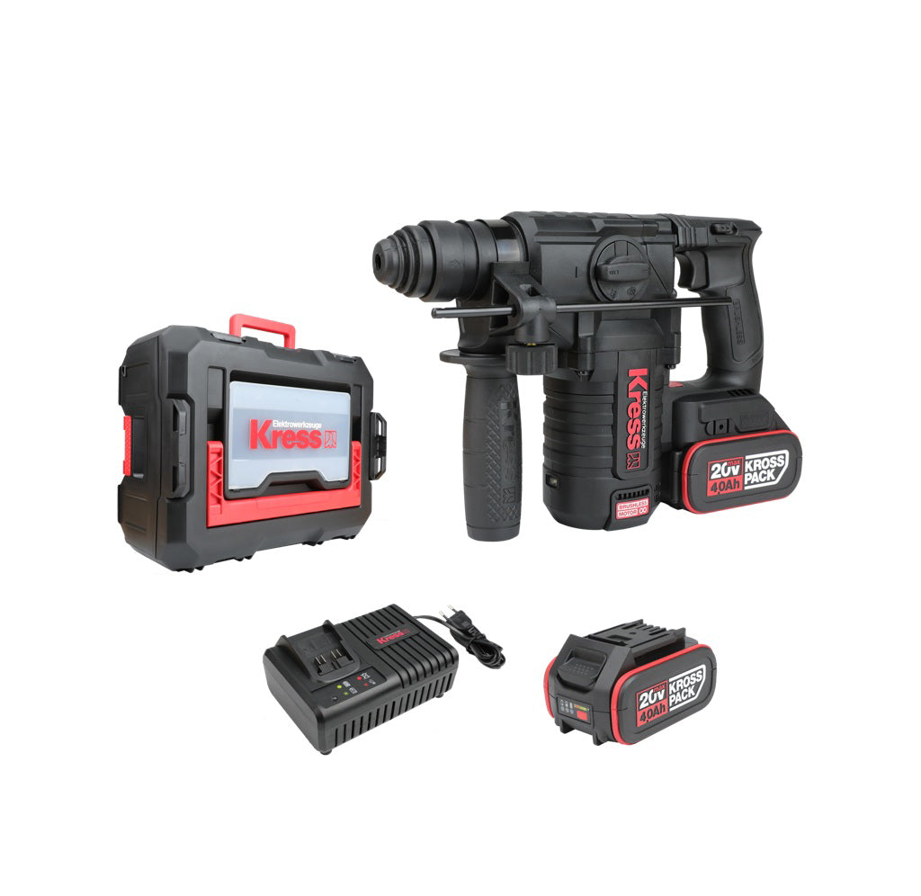 Kress Hammer Drill 4f Brushless 2،2j 20v 4ah 2bat - Kuc61.2