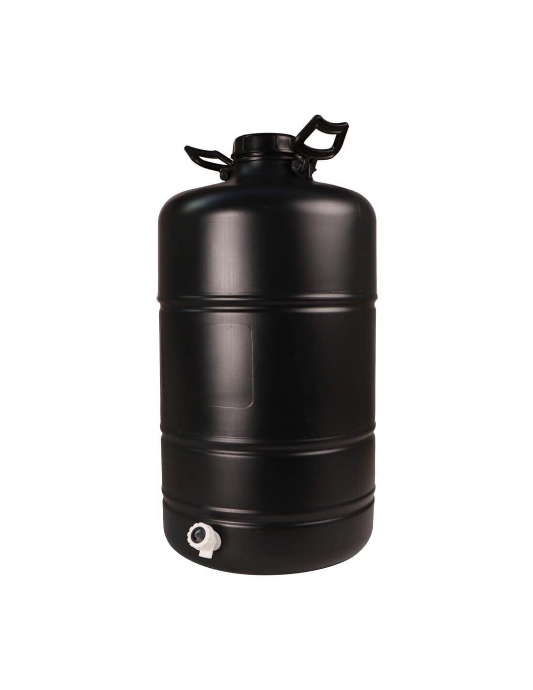 PLASTIC BLACK GALLON WITH TAP 15 LTR