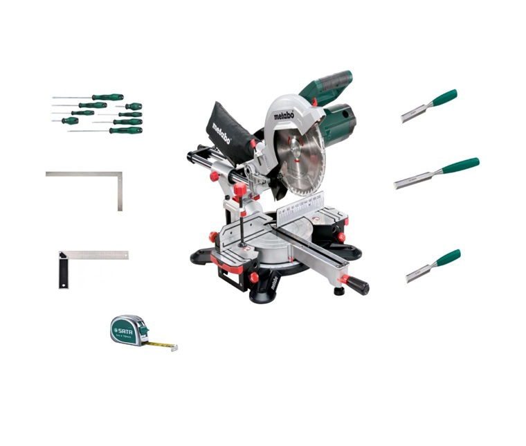 METABO -MC-KGS 254 M-602540000-MITRE SAW + Free SATA Tools