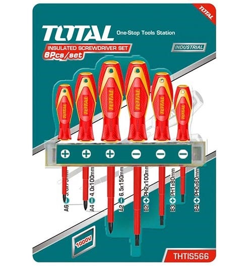 TOTAL Screwdriver Insulated Set (6in1) - 6Pcs