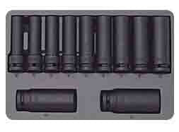 SENECA Socket Set Impact Deep 1/2"Dr. - 11Pcs