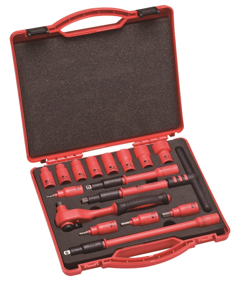 SENECA Insulated Socket Wrench Set  (3/8"Dr.) - 16Pcs
