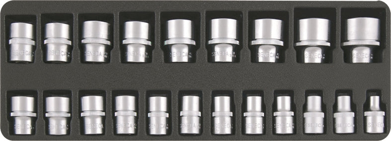 مجموعة مفاتيح Seneca Socket (1/2 "DR.) - 21pcs
