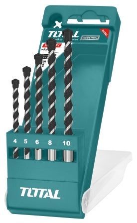 TOTAL Drill Bit Set (Masonry) - 5Pcs