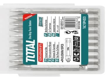 TOTAL Double End Screwdriver Bit Set - 10Pcs